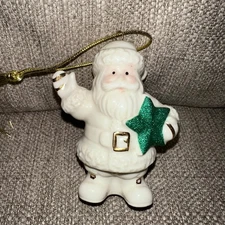 Lenox Porcelain Santa's Starry Greetings Ornament