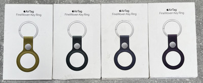 OFFIZIELLER ORIGINAL APPLE AIRTAG FEIN GEWEBTER SCHLÜSSELRING SCHLÜSSELRING HALTER HÜLLE 2024