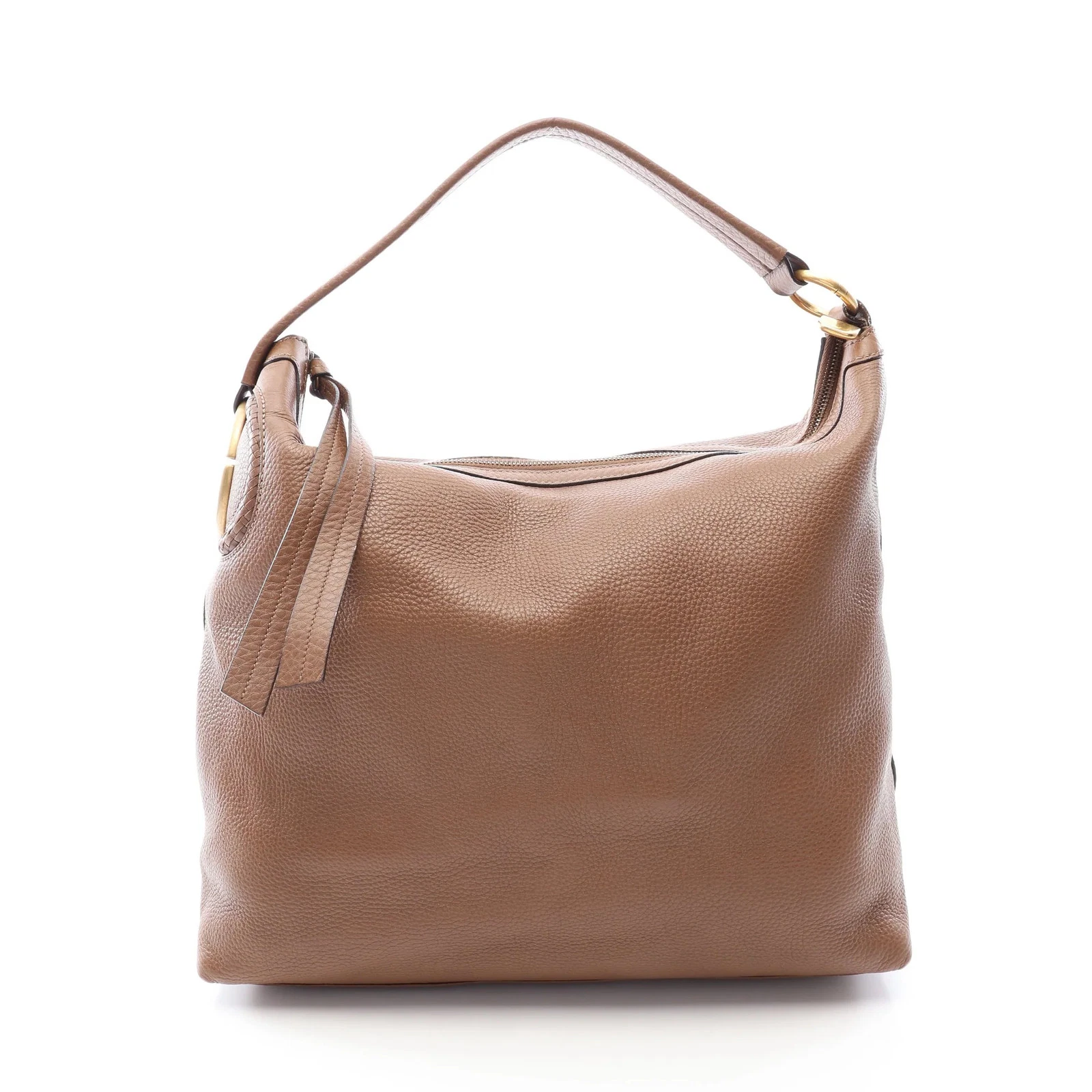Gucci Shoulder Bag Brown Leather #RCB13155