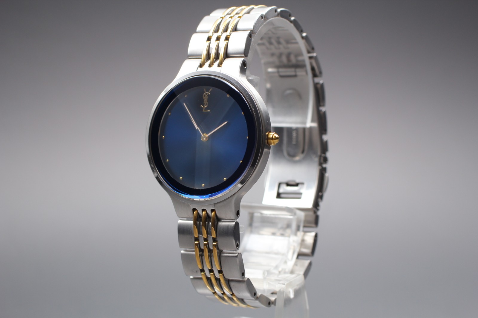 [Quasi Come Nuovo] Orologio Donna Yves Saint Laurent 5421 H10031Y Vetro Taglio Blu Quarzo