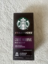 Starbucks Nespresso Coffee 10 Pods 1 SLEEVE Capsules Espresso CAFFE VERONA