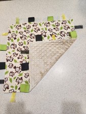 New, Handmade Minky,Flannel,Snuggle,Taggy, Security Baby Blanket