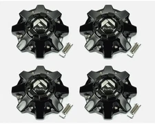 4x NEW Fuel Off Road Wheel Rim Center Caps Gloss Black Bolt On 8 Lug 1002-53GB