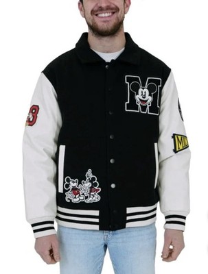 Disney Varsity Jacket Black Unisex Men's XL-Women's XXL New Costco
