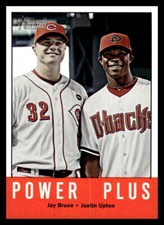 2012 Topps Heritage Jay Bruce-Justin Upton #242 Reds-Diamondbacks