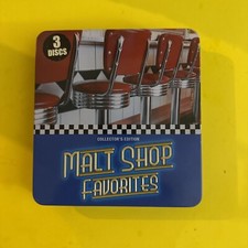 MALT SHOP FAVORITES 3 CD COLLECTORS EDITION - LIKE NEW W/BOOKLET - FREE SHIPPING