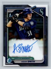 AIDAN SMITH 2024 BOWMAN 1st CHROME ROOKIE AUTOGRAPH SEATTLE MARINERS #CPM-ASM