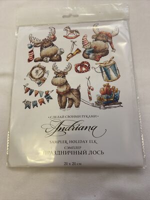 Andriana Kreuzstich-Set SANS-63 (Festive Moose Sampler)