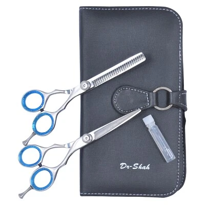 SHAH TRADERS 2er Scheren Set Friseurscheren, Modellierschere, Effilierschere, Haarscheren De