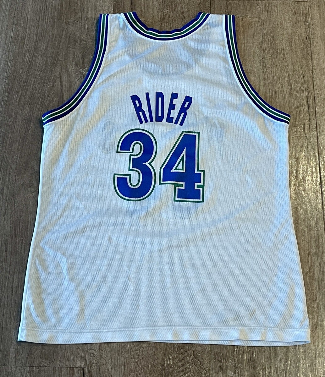 Minnesota Timberwolves Vtg 90s Champion Jersey 44 Rare J.R