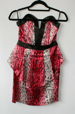 strapless open back dress Buy Ivory Floral Printed Peplum Suit Set in UK main image 0