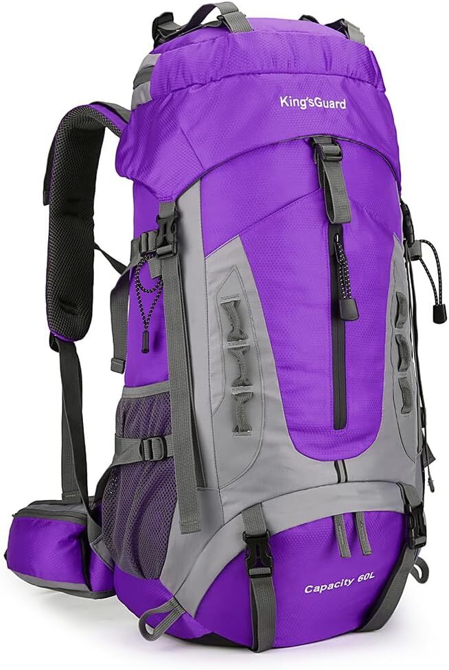 60L Hiking Backpack Men Women Camping Backpack Waterproof Backpacking Mount... .