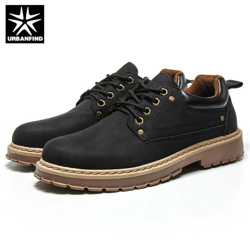 Zapatos De Cuero Casual Para Hombre Zapatillas De Seguridad Trabajo  Impermeables