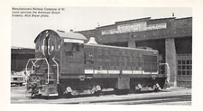 Anheuser Busch Brewery Served By Mfr Railway Company of St Louis Vtg Mag Excerpt