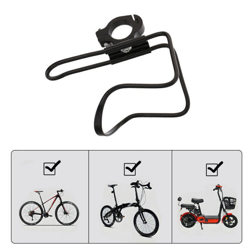 Piezas Moto Manillar Agua Bebida Taza Portabotellas Soporte Accesorios Negro Foto 4 de 4