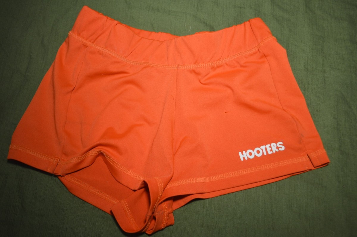 Hooters Shorts XS Orange Original Uniform Booty Shorts READ
