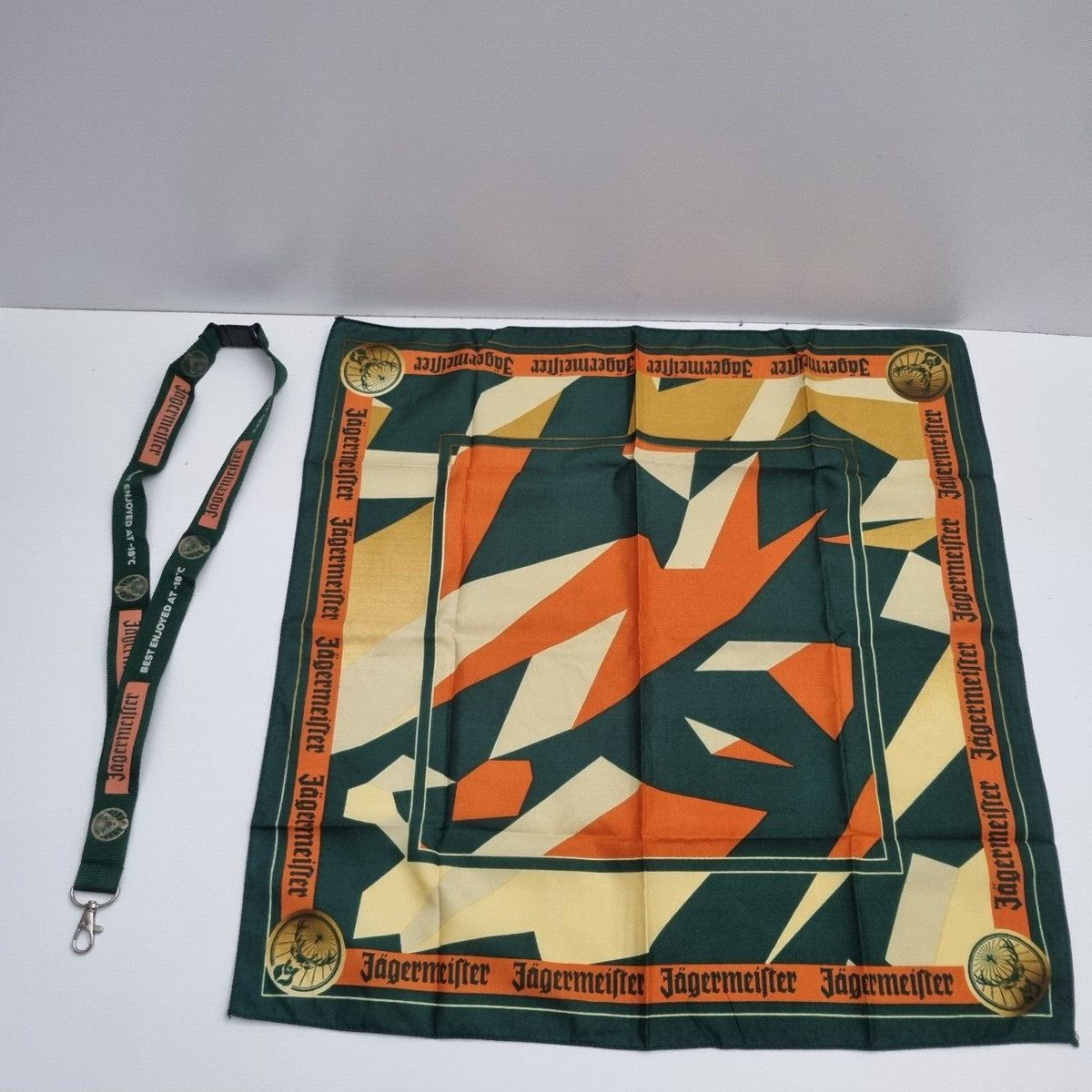 Jagermeister Official Jäger Bandana Scarf & Lanyard Collectible
