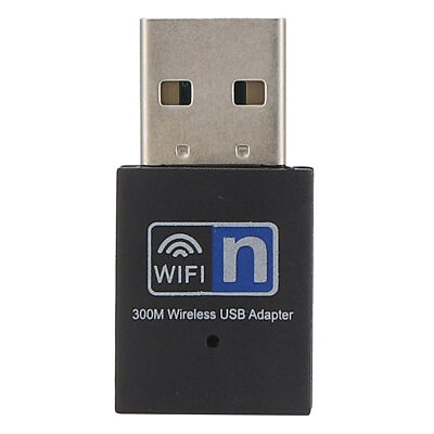 USB Adapter 300M WIFI Wireless Receiver External Mini NetCard Adaptor ...