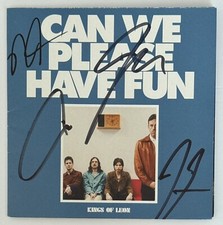 SIGNED Kings Of Leon CD Cover Can We Please Have Fun Beckett BAS COA Autographed