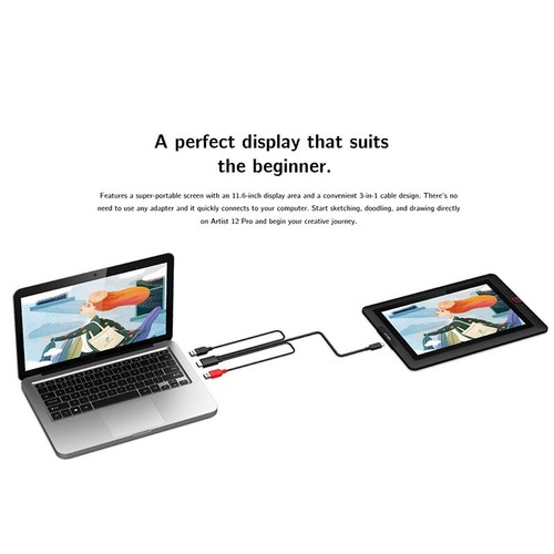 Tableta de dibujo gráfica XP-Pen Artist 12 Pro pantalla IPS con pantalla 8192 inclinación 60° - Imagen 3 de 21