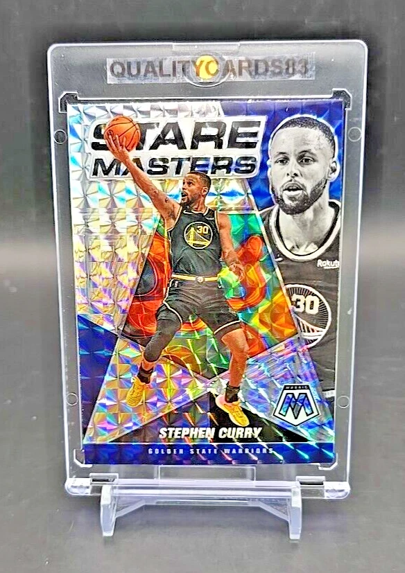 STEPHEN CURRY RAINBOW REFRACTOR INSERT CARD WITH CASE NBA GOLDEN STATE WARRIORS - Image 2 of 4