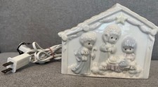 Precious Moments 1992 Porcelain Nightlight Nativity Scene