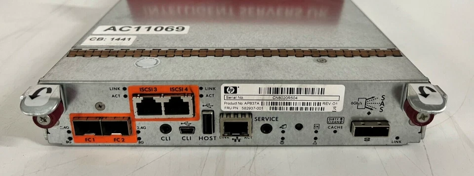 HP StorageWorks P2000 G3 FC/iSCSI Modular Smart Array Controller - AP837A - Image 2 of 3