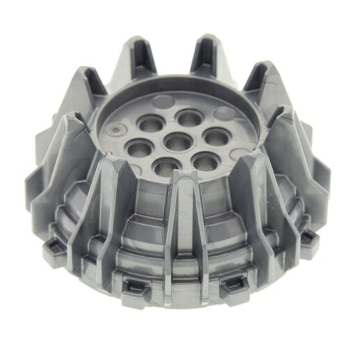 1 x roue en plastique dur petites crampons pointes plat argent gris tête de forage 64712 - Photo 1/1