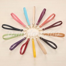 14 Color Simple Genuine Leather Wrist Strap fits For Clutch Wristlet Purse Pouch