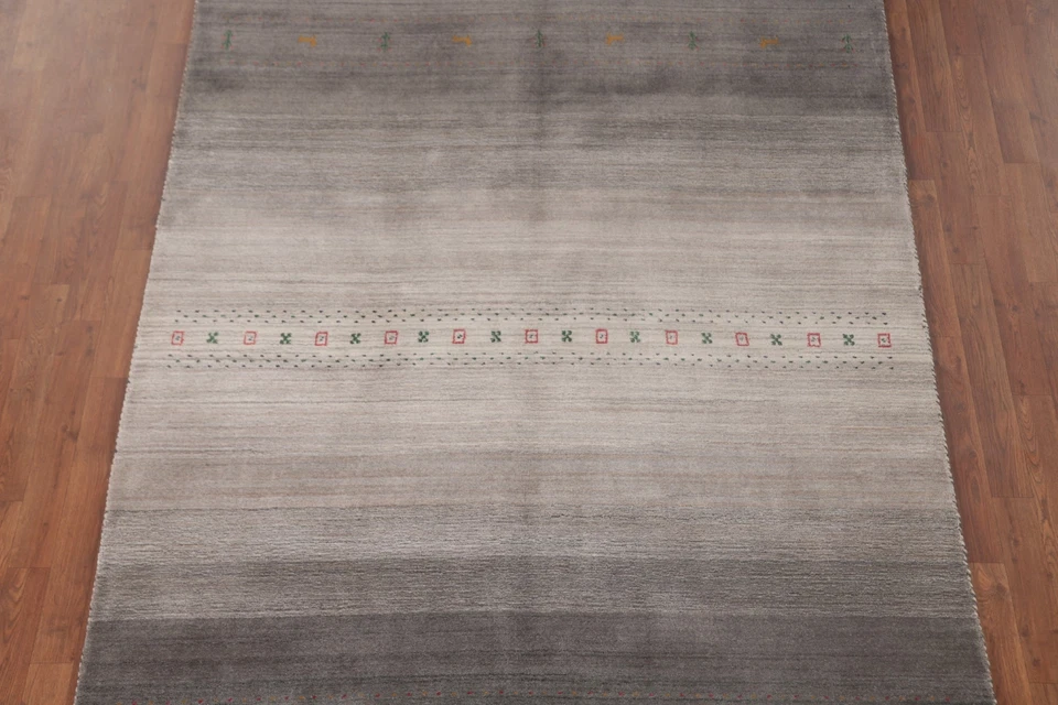 Little Animal Design Contemporary Gabbeh Wool Hand-knotted Living Room Rug 6'x8' - Image 3 of 4