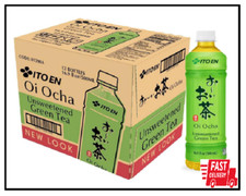 12-Pack Ito En Tea Oi Ocha Green Tea, Unsweetened, No Additivies, 16.9 Ounce