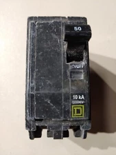 SQUARE D 50 AMP TYPE TIPO QO 120/240 VOLT CURCUIT BREAKER