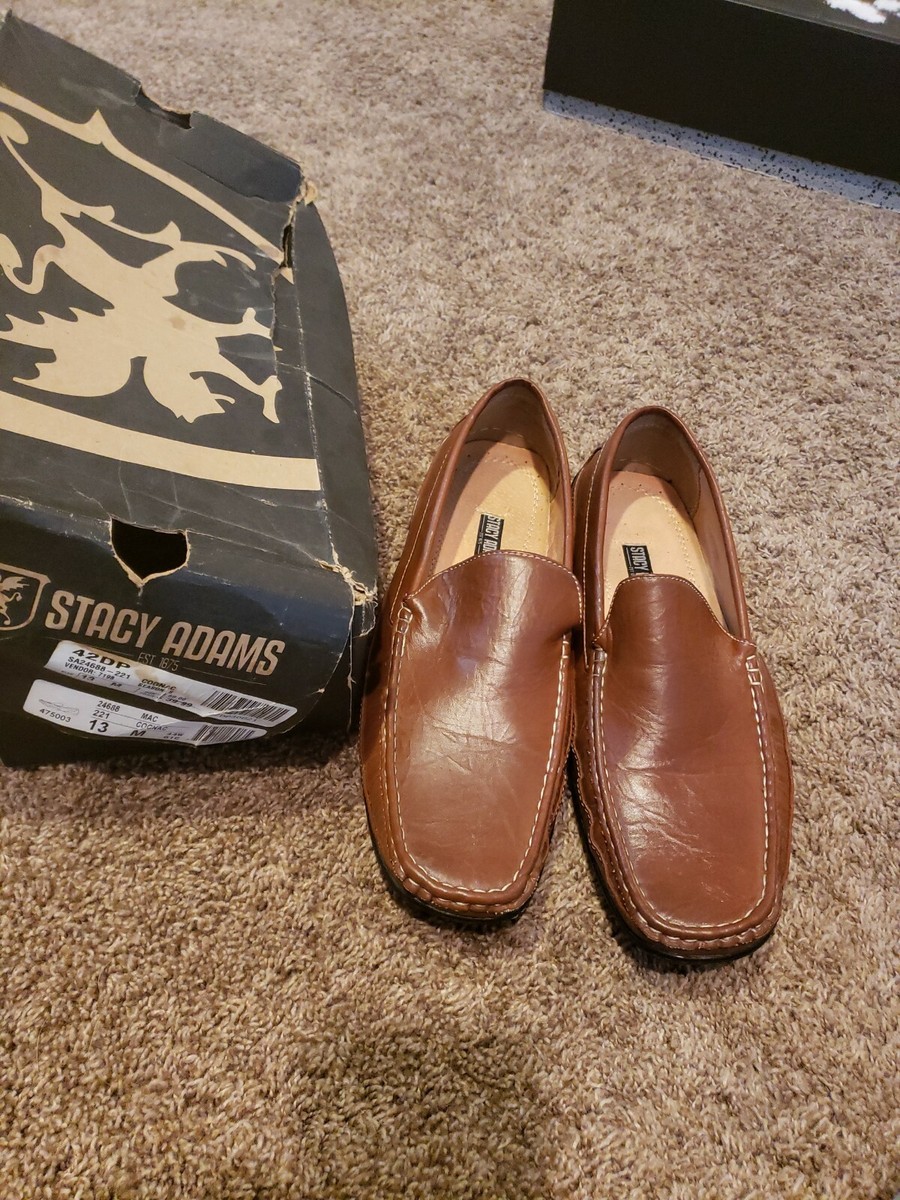 Stacy Adams Toscano Cognac Size 13M Stacy Adams Toscano Leather Sole Cap Toe Double Monk Strap  main image 4