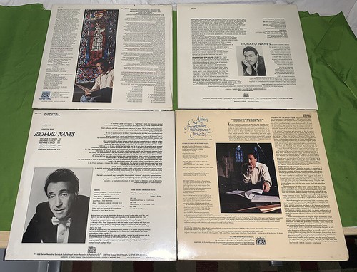 Richard Nanes PRIVATE PRESS 4 LP SEALED Piano Solo Classical LONDON PHIL ORCH - Picture 2 of 2