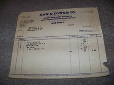 1947 Edward E. Tower Co 453 Washington St Boston MA Portsmouth New Hampshire