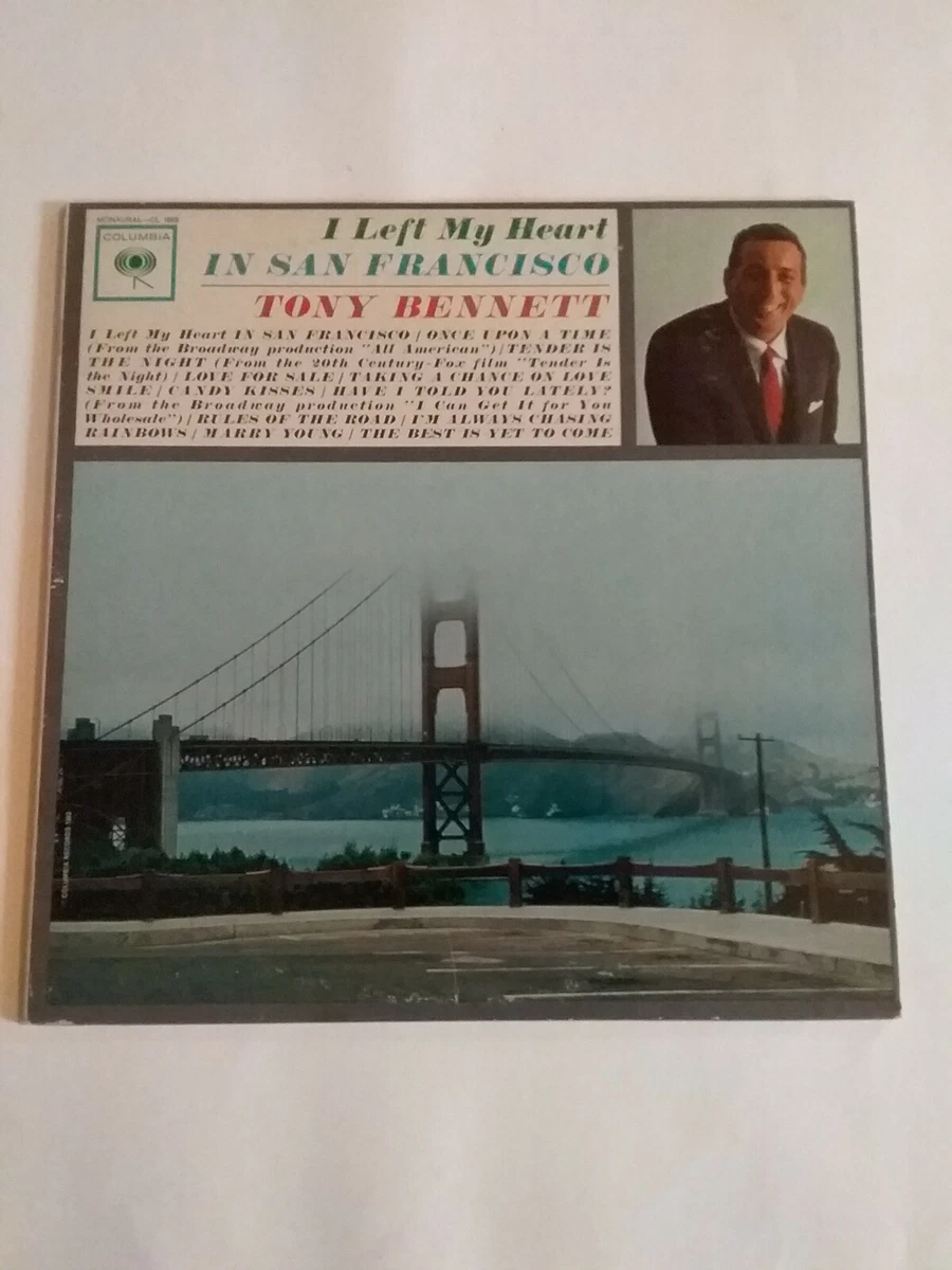 Tony Bennett I Left My Heart In San Francisco 1962 LP Mono Columbia CL 1869 VG