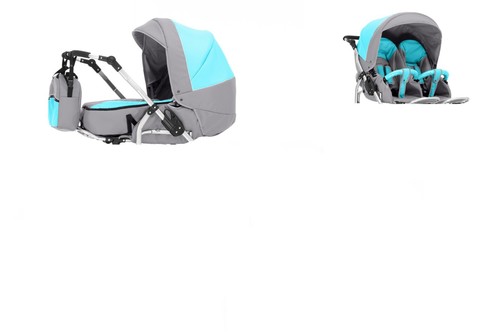 ZWILLINGSWAGEN - 65 FARBEN + 2x AUTOSITZE ISOFIX + ADAPTER BUGGY & KINDERWAGEN - Bild 24 von 24