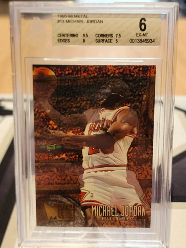 1995-96 Fleer Metal #13 Michael Jordan GHOST ERROR 1/1