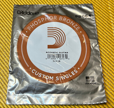 Acoustic Bass Heavy Single String - Phosphor Bronze 64 Guage PB064 D'Addario