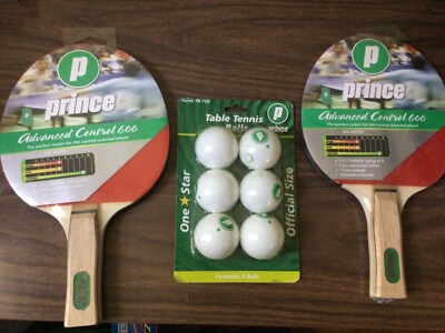 Prince Advanced Control 600 Table Tennis Rackets  SSC Rated 9 ping pong