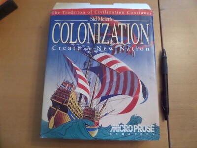 COLONIZATION + Manual Big Box Install Guide & Tech Chart By Microprose PC