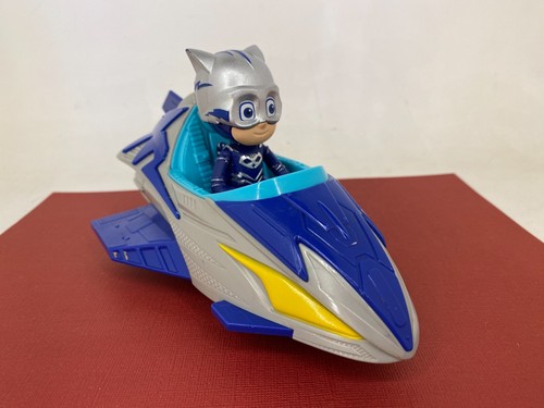 Just Play 2020 ☆ PJ MASKS ☆Save the Sky : Catboy Car Jet Vehicle & Action Figure - Picture 6 of 9