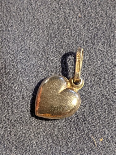 Vintage Sterling Silver Pendant (Bag A) Bubbly Heart Made in Italy - Bild 3 von 6