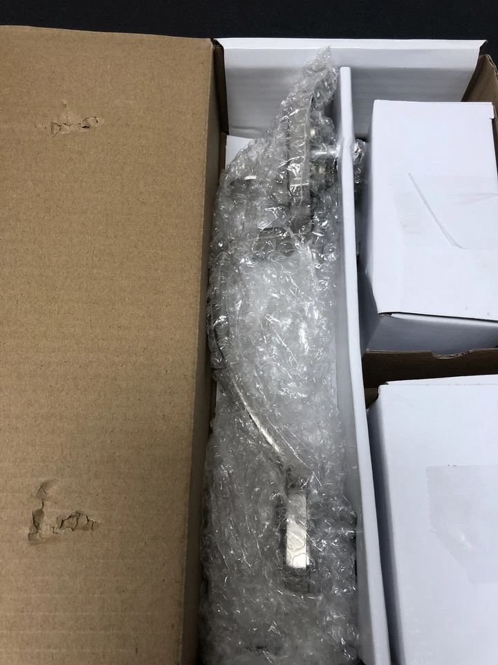 Juego de manijas Weslock 02820-NWNFR2D Parkside con palanca Bristol - níquel satinado Foto 2 de 3