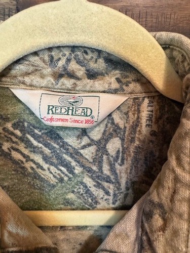 Vintage RedHead Chamois Flannel Shirt Long Sleeve Realtree Camo SML MED - Picture 3 of 13
