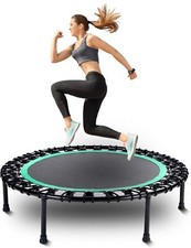 Rebounder Trampoline For Adults,40 Inch Mini Trampoline, Bungee Rebounder Exerci