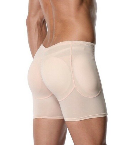 Mens Padded Underwear Pants Hip Butt Lift Boxer Shorts Tummy Control Body Shaper - Picture 24 of 38