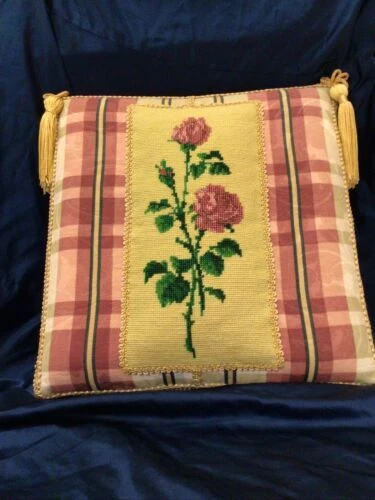 Rectangle Damask Home Décor Pillows Checked