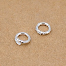 Sterling Silver 925 Link Lock Jump Ring Charm Pendant Locking Clasp A5079