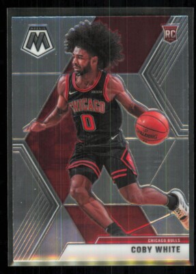 2019-20 Panini Mosaic Black Jersey #211 Coby White (RC) Rookie